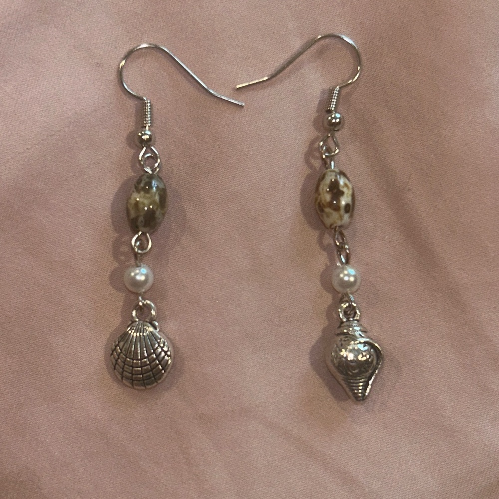 Handmade Beachy Shell Earrings
